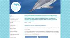 Desktop Screenshot of marineconservationresearch.co.uk