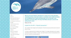 Desktop Screenshot of marineconservationresearch.org